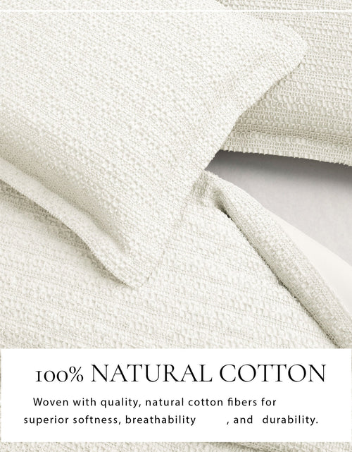 Load image into Gallery viewer, 100% Cotton Honeycomb Waffle Duvet Set - Mattea Collection
