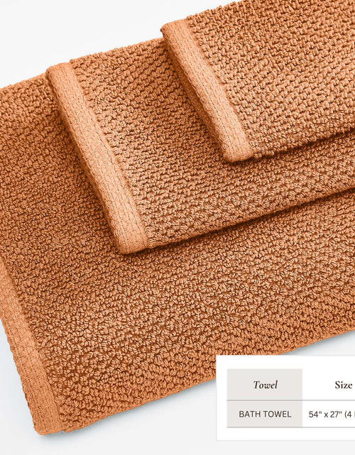 Load image into Gallery viewer, Cotton Textured Bath Towel Set - Acacia Collection
