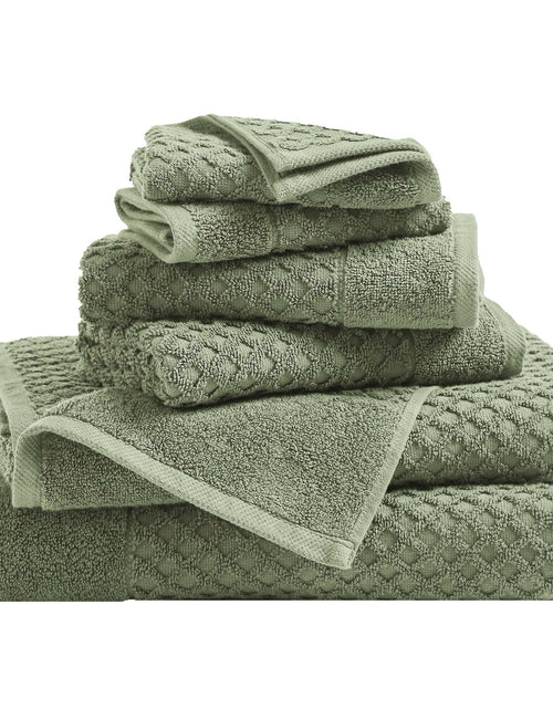 Load image into Gallery viewer, Cotton Diamond Waffle Weave Bath Towel Set - Grayson Collection
