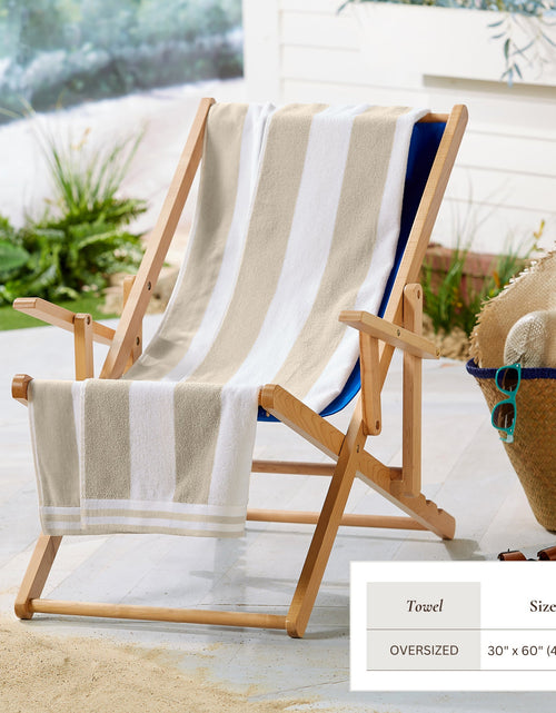 Load image into Gallery viewer, Striped Cabana Beach Towel - Edgartown Collection
