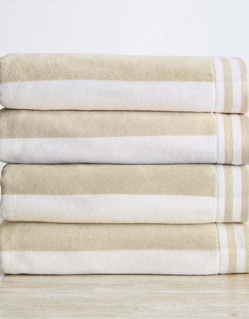 Load image into Gallery viewer, Striped Cabana Beach Towel - Edgartown Collection
