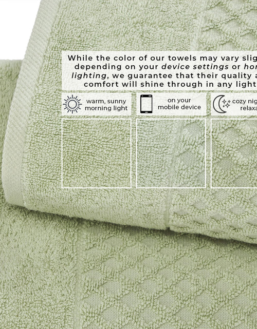 Load image into Gallery viewer, Cotton Diamond Waffle Weave Bath Towel Set - Grayson Collection
