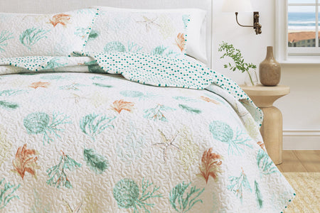 Key West Collection Coastal Quilt Set