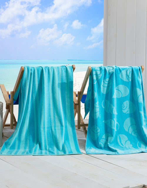 Load image into Gallery viewer, Cotton Velour Beach Towel - Maui Collection

