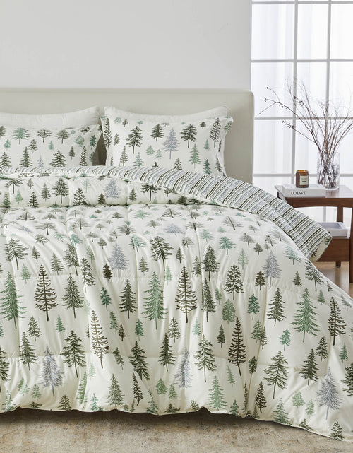 Load image into Gallery viewer, Reversible Christmas Comforter and Sham Set - Holiday / Lodge Odette Collection
