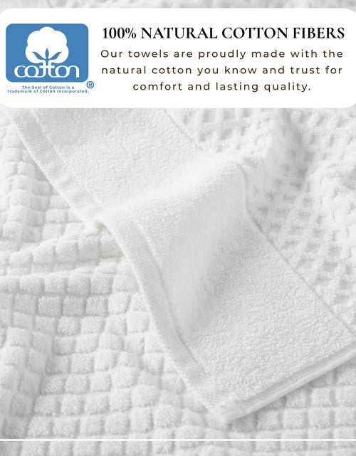 Load image into Gallery viewer, Cotton Diamond Waffle Weave Bath Towel Set - Grayson Collection
