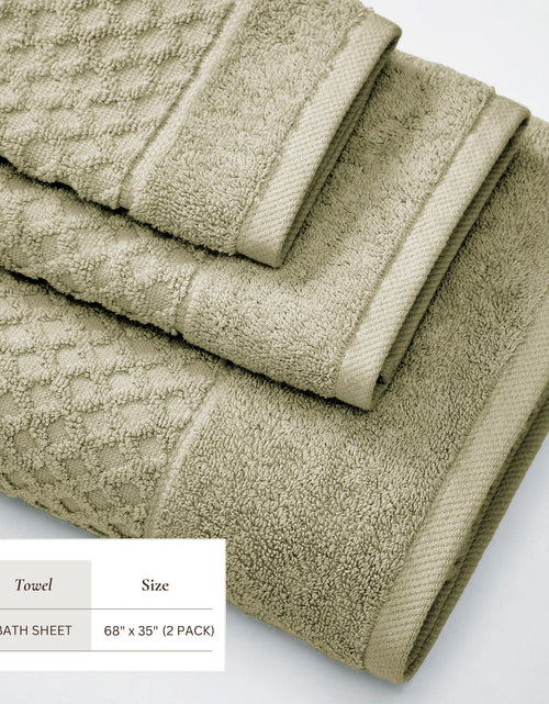 Load image into Gallery viewer, Cotton Diamond Waffle Weave Bath Towel Set - Grayson Collection
