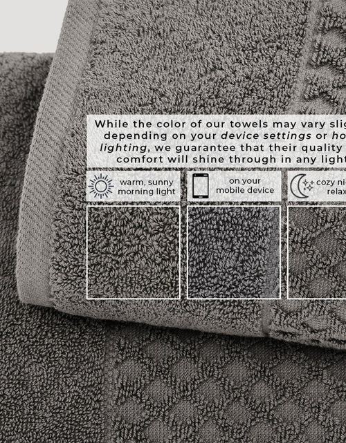 Load image into Gallery viewer, Cotton Diamond Waffle Weave Bath Towel Set - Grayson Collection
