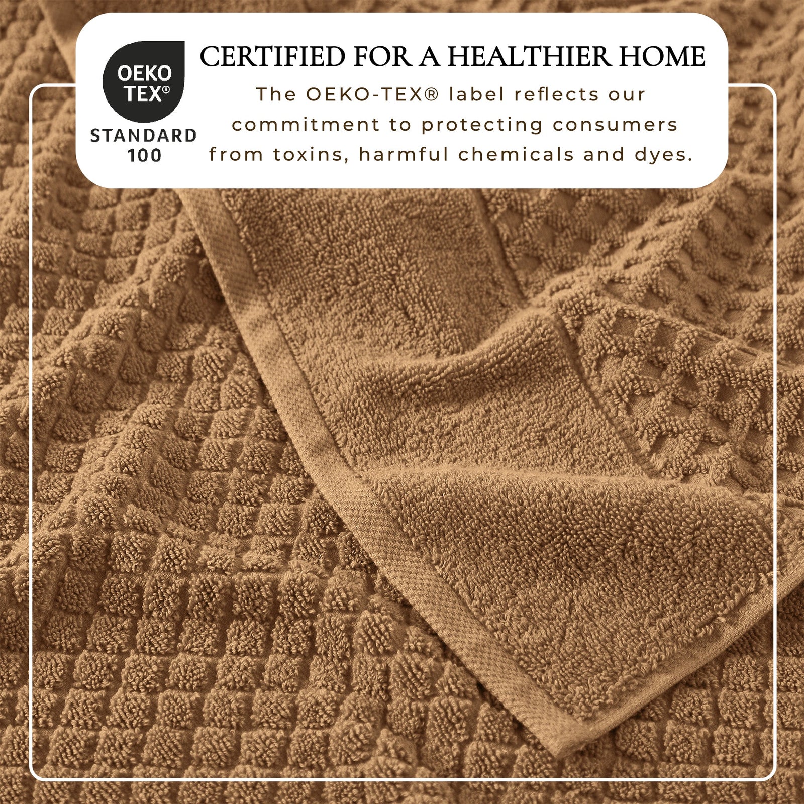 Cotton Diamond Waffle Weave Bath Towel Set - Grayson Collection