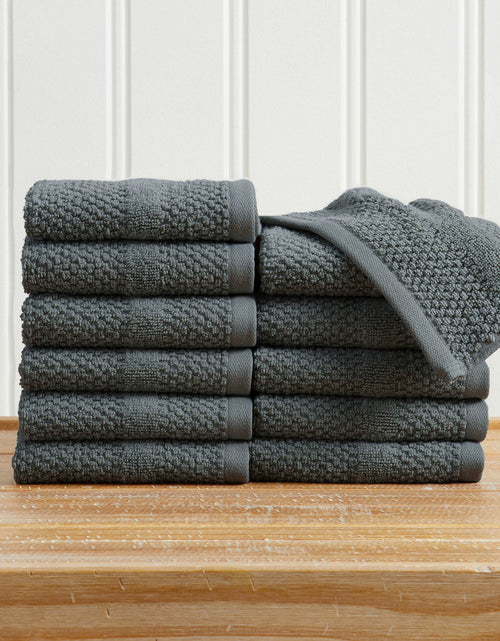 Load image into Gallery viewer, 100% Cotton Woven Texture Bath Towel Set - Marbella Collection
