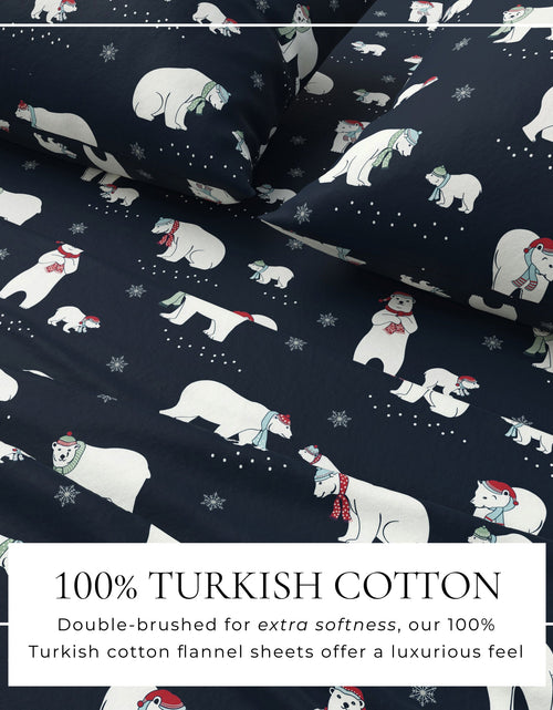 Load image into Gallery viewer, Turkish Cotton Christmas Flannel Sheet Set - Whittaker Collection
