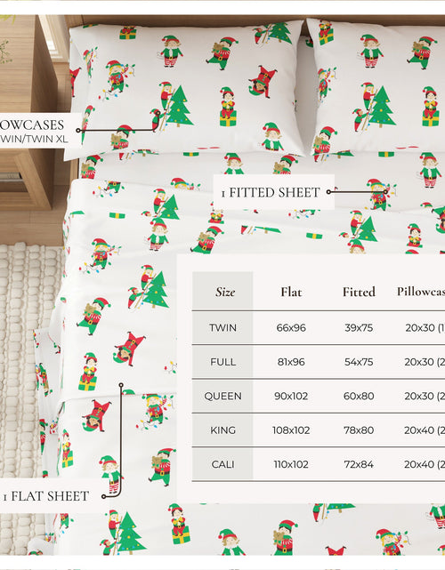Load image into Gallery viewer, Turkish Cotton Christmas Flannel Sheet - Whittaker Collection
