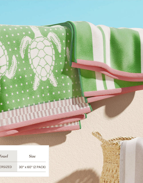 Load image into Gallery viewer, Cotton Velour Beach Towel - Maui Collection
