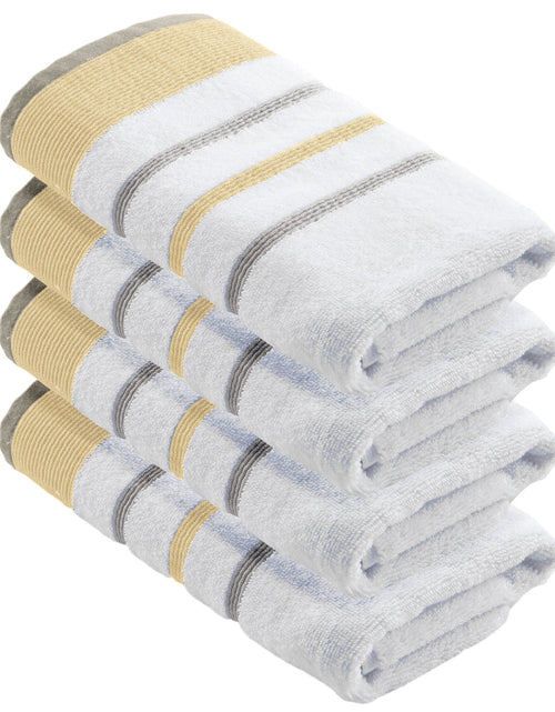 Load image into Gallery viewer, Decorative Cotton Stripe Bath Towel Set - Noelle Collection
