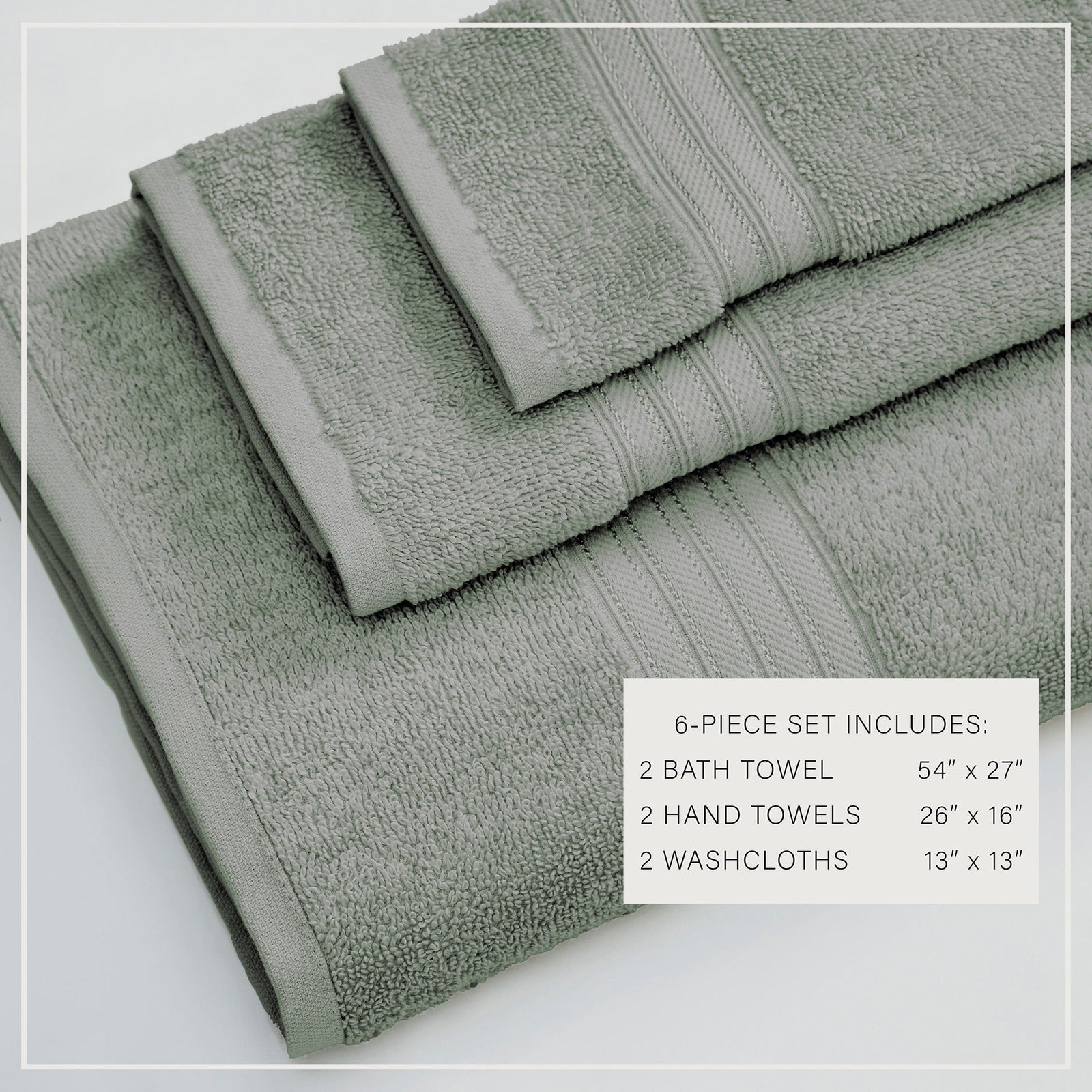 Cotton Terry Bath Towel Set - Cooper Collection