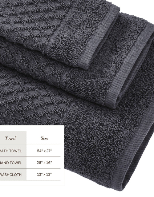 Load image into Gallery viewer, Cotton Diamond Waffle Weave Bath Towel Set - Grayson Collection

