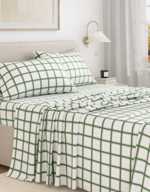 Load image into Gallery viewer, Turkish Cotton Flannel Sheet Set - Plaid &amp; Stripe Collection
