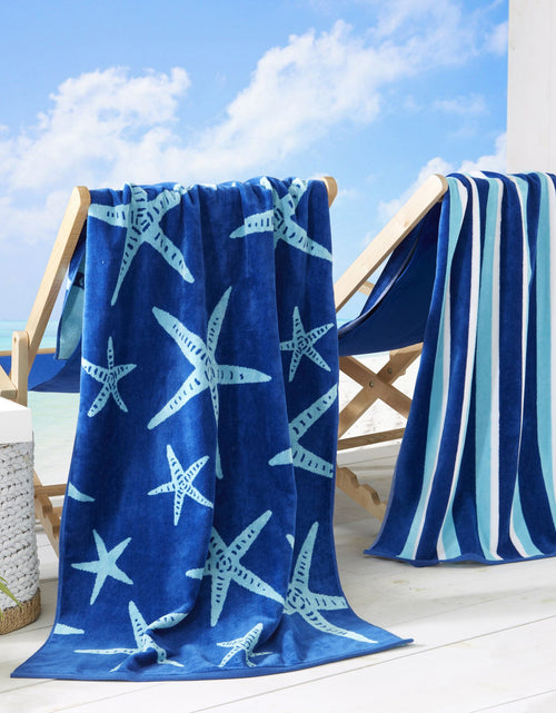Load image into Gallery viewer, Cotton Velour Beach Towel - Maui Collection
