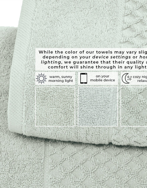 Load image into Gallery viewer, Cotton Diamond Waffle Weave Bath Towel Set - Grayson Collection
