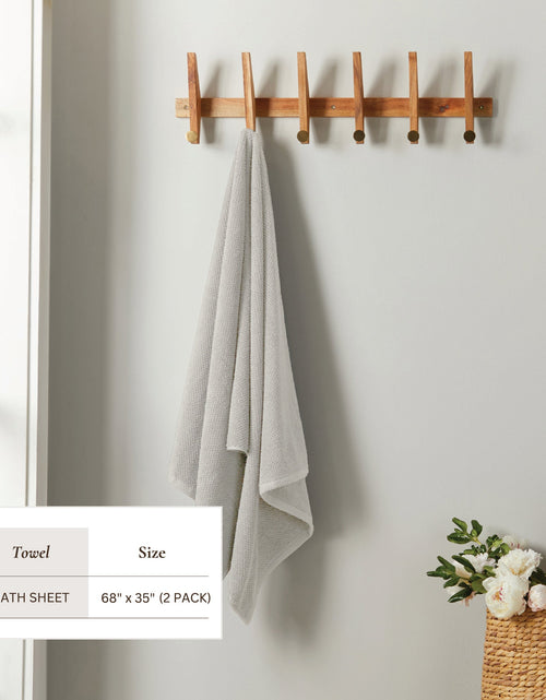 Load image into Gallery viewer, Cotton Textured Bath Towel Set - Acacia Collection

