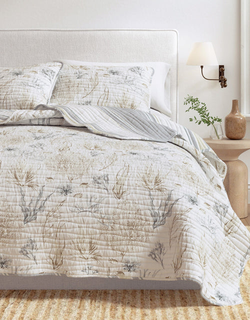 Load image into Gallery viewer, Coral Sea Maze Coastal Quilt Set - Newcomb Collection
