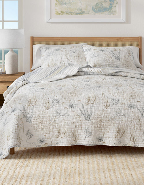 Load image into Gallery viewer, Coral Sea Maze Coastal Quilt Set - Newcomb Collection
