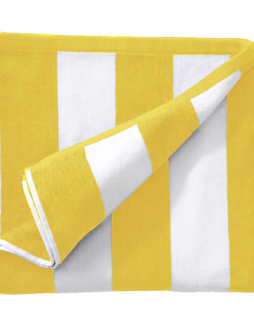 Load image into Gallery viewer, Cotton Velour Cabana Stripe Beach Towel - Novia Collection
