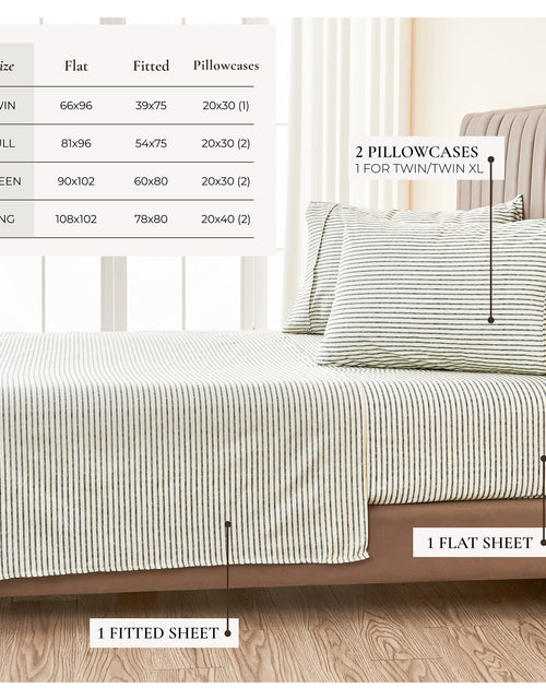 Load image into Gallery viewer, Striped Sheet Set - Evette Collection
