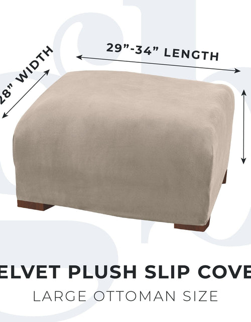 Load image into Gallery viewer, Velvet Stretch Slipcover - Gale Collection
