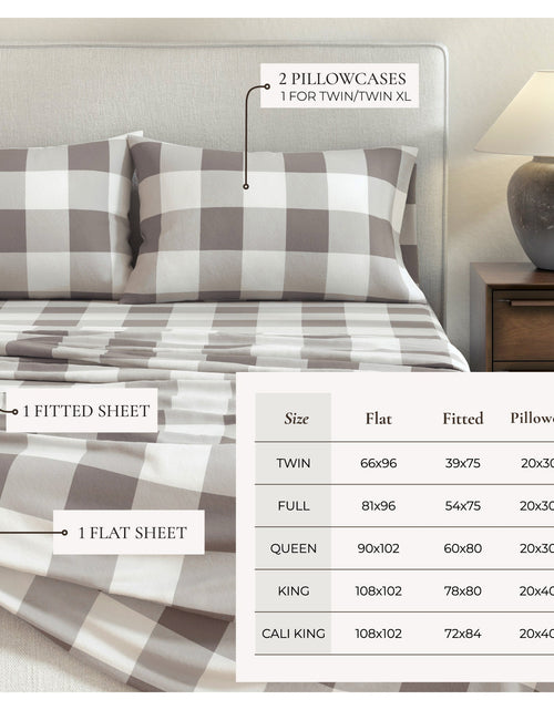 Load image into Gallery viewer, Turkish Cotton Flannel Sheet - Belle Collection
