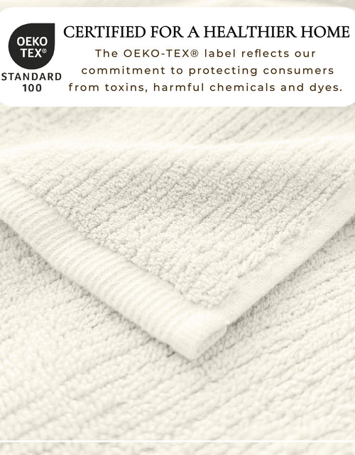 Load image into Gallery viewer, Turkish Cotton Ribbed 6-Piece Bath Towel Set - Georgiana Collection
