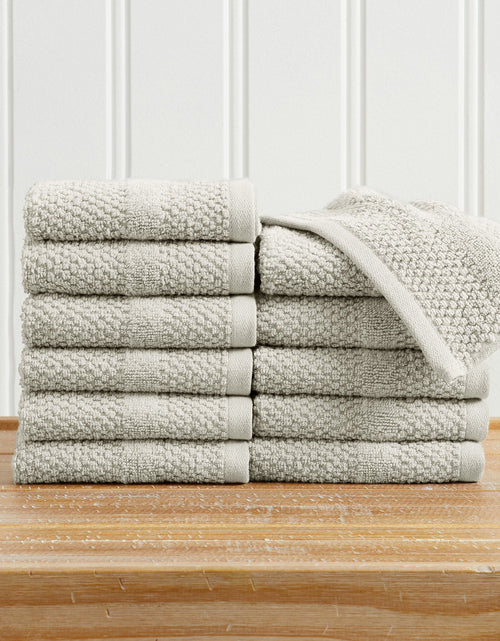 Load image into Gallery viewer, 100% Cotton Woven Texture Bath Towel Set - Marbella Collection
