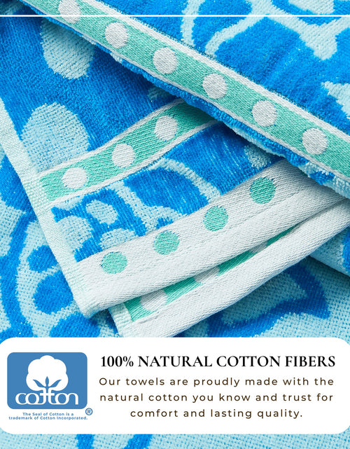Load image into Gallery viewer, Cotton Velour Beach Towel - Maui Collection
