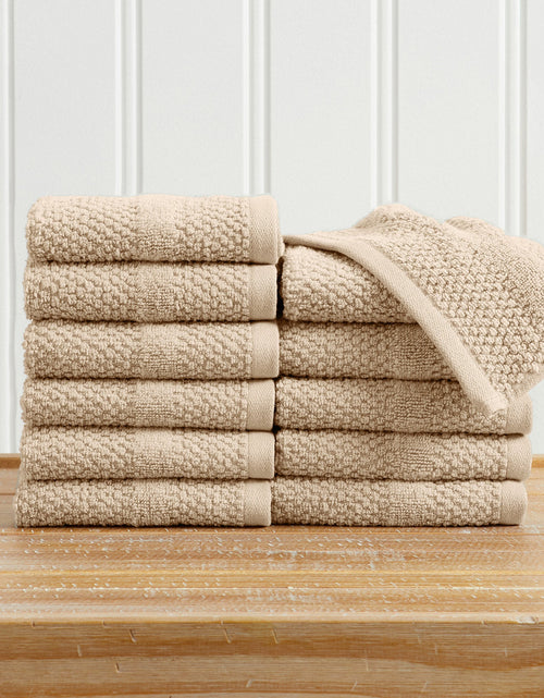 Load image into Gallery viewer, 100% Cotton Woven Texture Bath Towel Set - Marbella Collection
