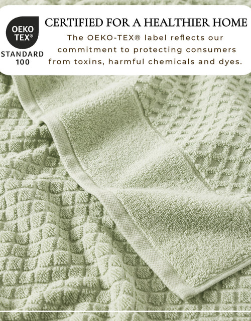 Load image into Gallery viewer, Cotton Diamond Waffle Weave Bath Towel Set - Grayson Collection
