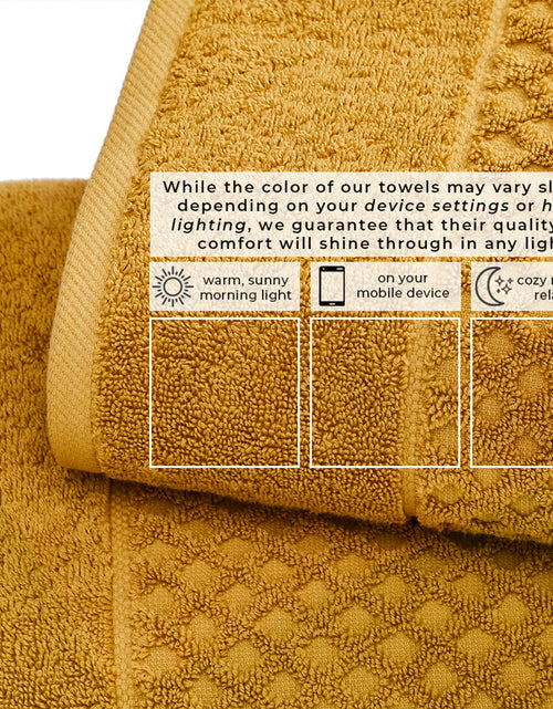 Load image into Gallery viewer, Cotton Diamond Waffle Weave Bath Towel Set - Grayson Collection
