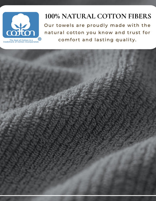 Load image into Gallery viewer, Turkish Cotton Ribbed 6-Piece Bath Towel Set - Georgiana Collection
