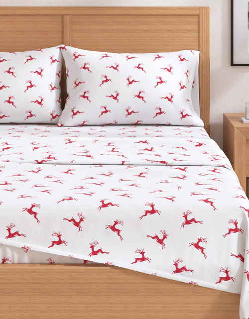 Load image into Gallery viewer, Turkish Cotton Christmas Flannel Sheet Set - Whittaker Collection
