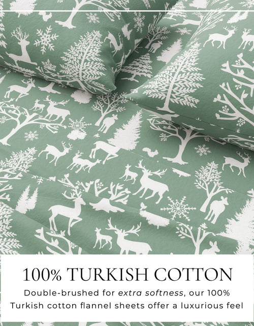 Load image into Gallery viewer, Turkish Cotton Flannel Sheet - Lakeview Collection
