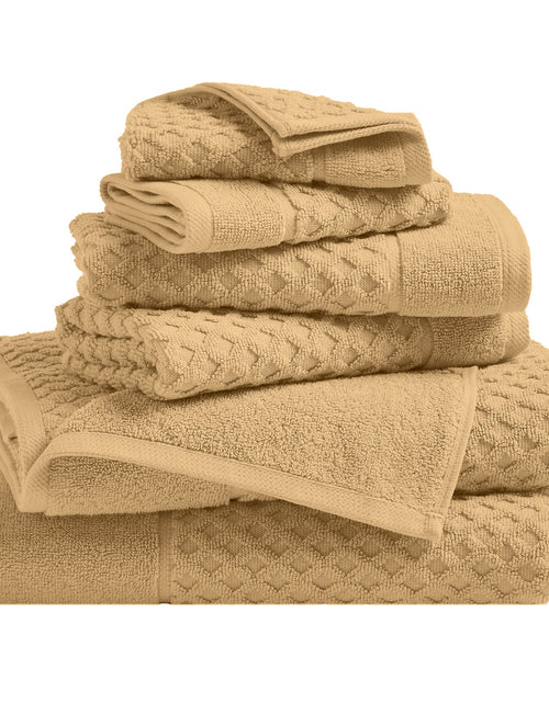 Load image into Gallery viewer, Cotton Diamond Waffle Weave Bath Towel Set - Grayson Collection
