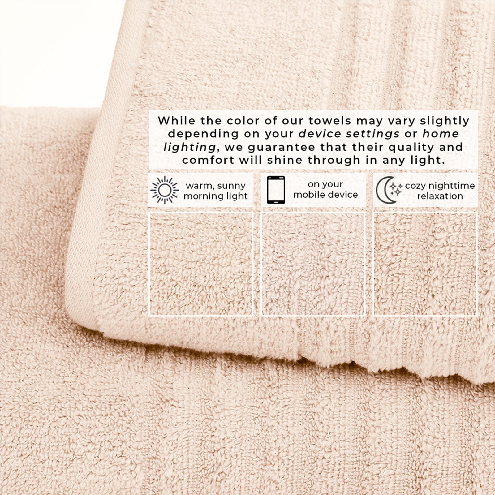 Luxury Combed Cotton Bath Towel Set - Karina Collection