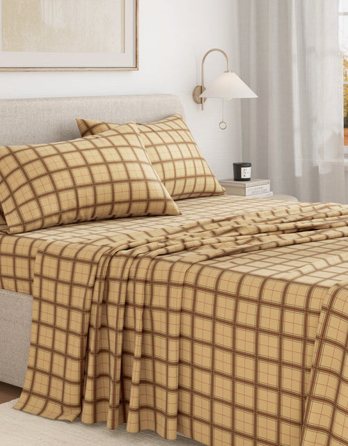 Load image into Gallery viewer, Turkish Cotton Flannel Sheet Set - Plaid &amp; Stripe Collection
