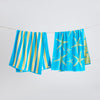 Blue/Yellow Starfish & Stripe