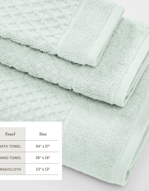 Load image into Gallery viewer, Cotton Diamond Waffle Weave Bath Towel Set - Grayson Collection
