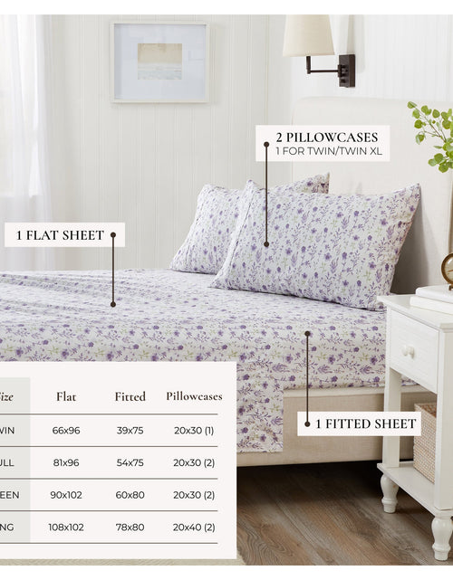 Load image into Gallery viewer, Watercolor Floral Sheet Set - Delia Collection
