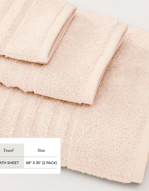 Load image into Gallery viewer, Luxury Combed Cotton Bath Towel Set - Karina Collection
