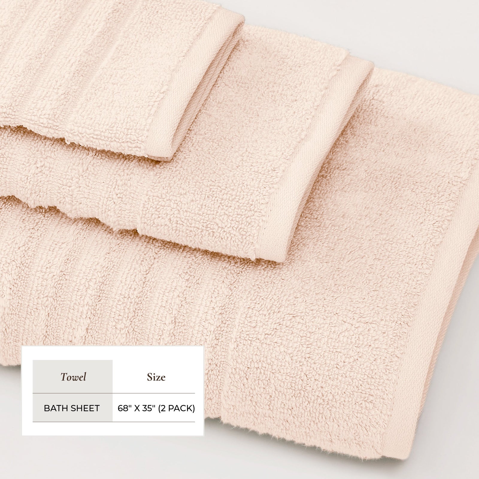 Luxury Combed Cotton Bath Towel Set - Karina Collection