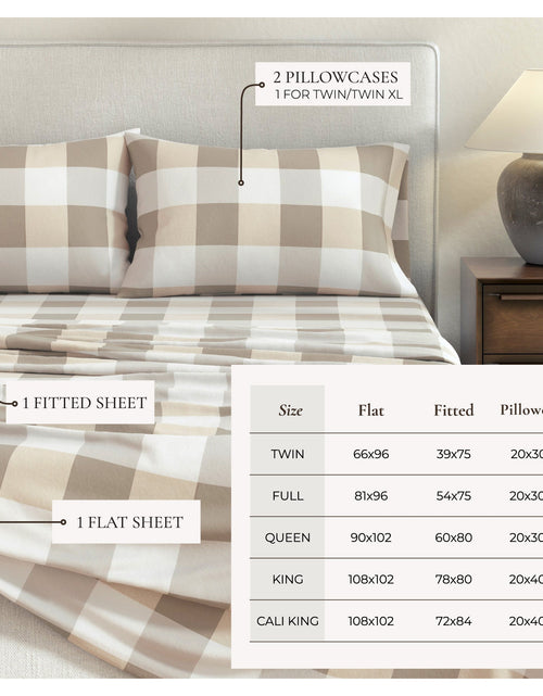 Load image into Gallery viewer, Turkish Cotton Flannel Sheet - Belle Collection
