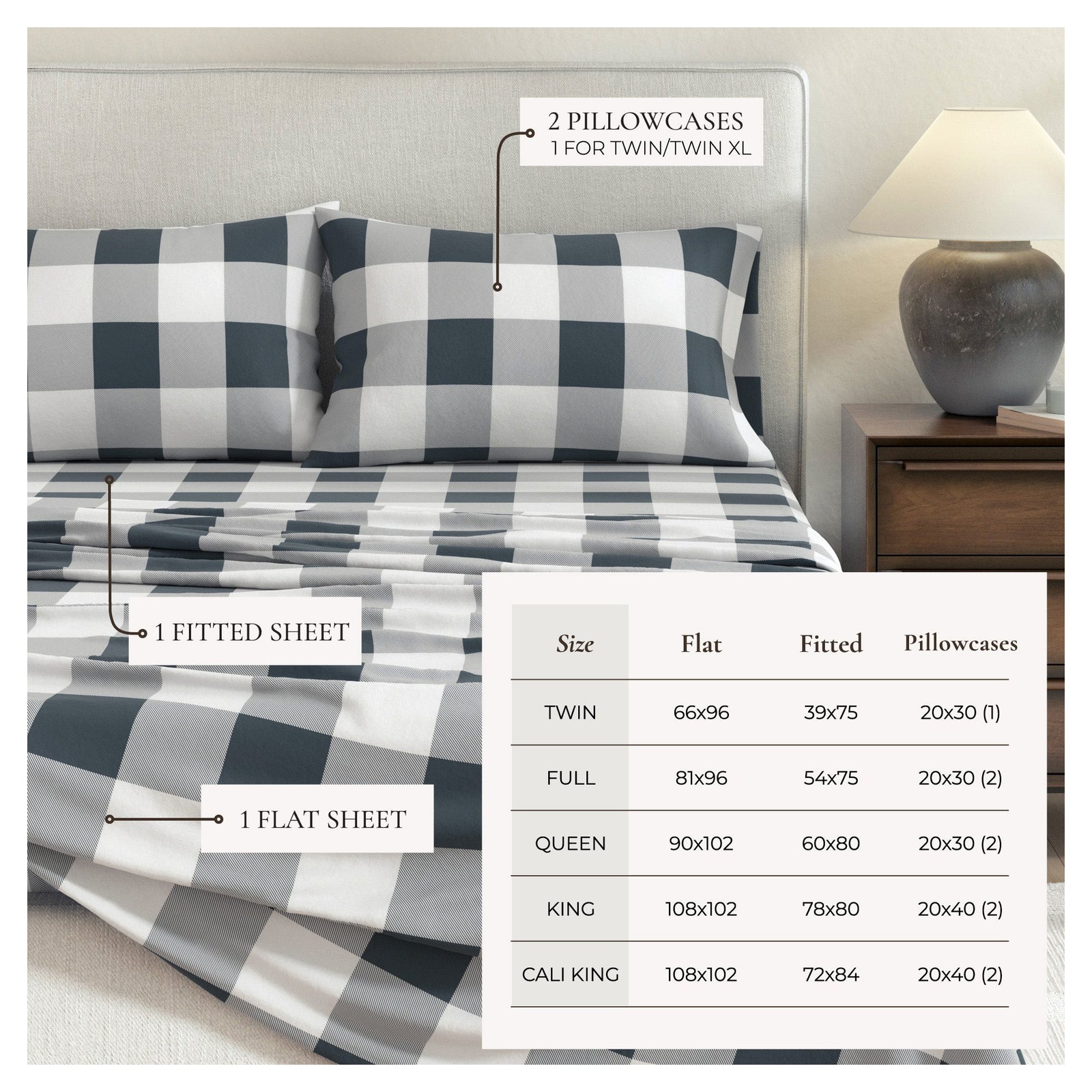 Turkish Cotton Flannel Sheet - Belle Collection