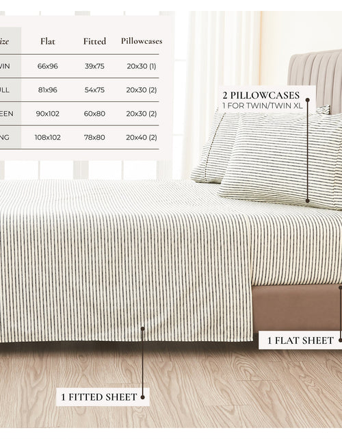 Load image into Gallery viewer, Striped Sheet Set - Evette Collection
